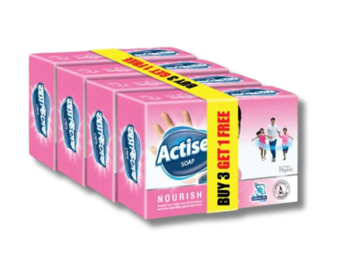 Actisef Soap Nourish 75gm (Buy3 Get1 Free)